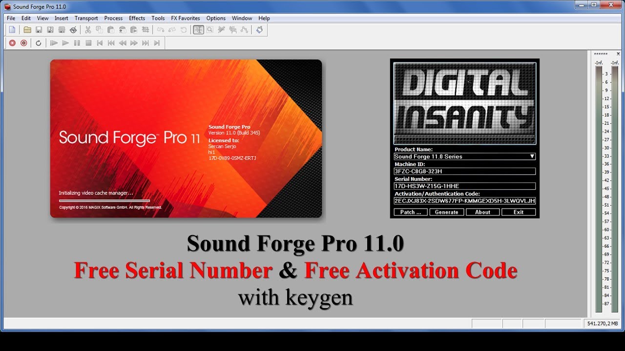 Sound forge audio studio 100 keygen for mac